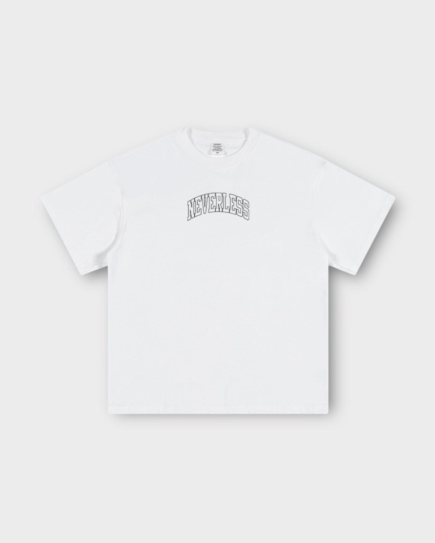 EMBROIDERED ARC LOGO WHITE