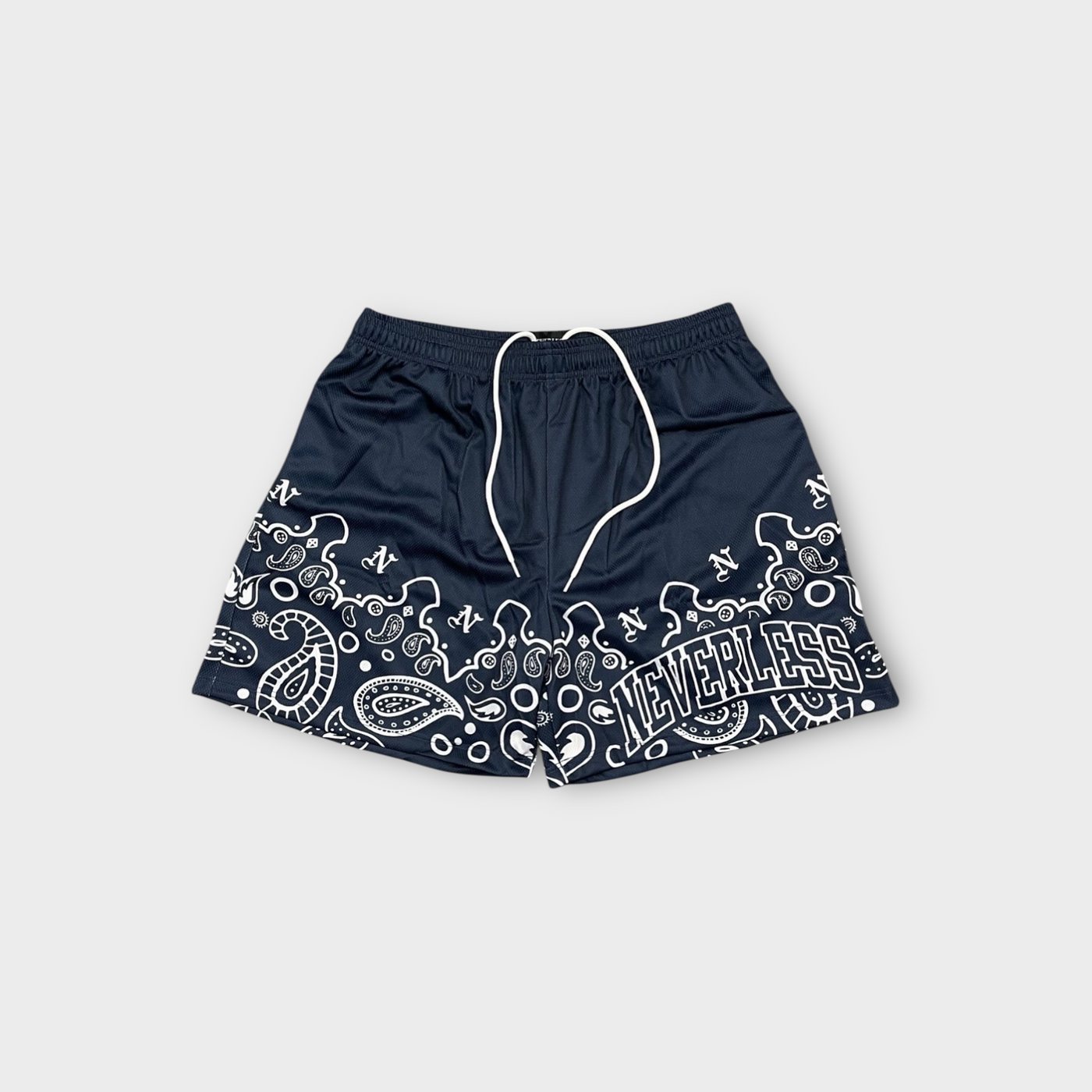 PAISLEY SHORTS NAVY BLUE