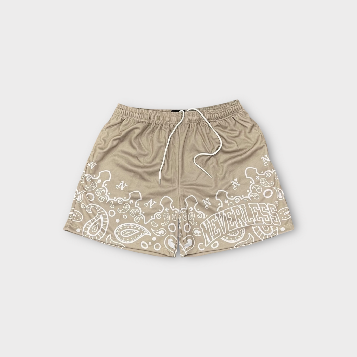 PAISLEY SHORTS TAN