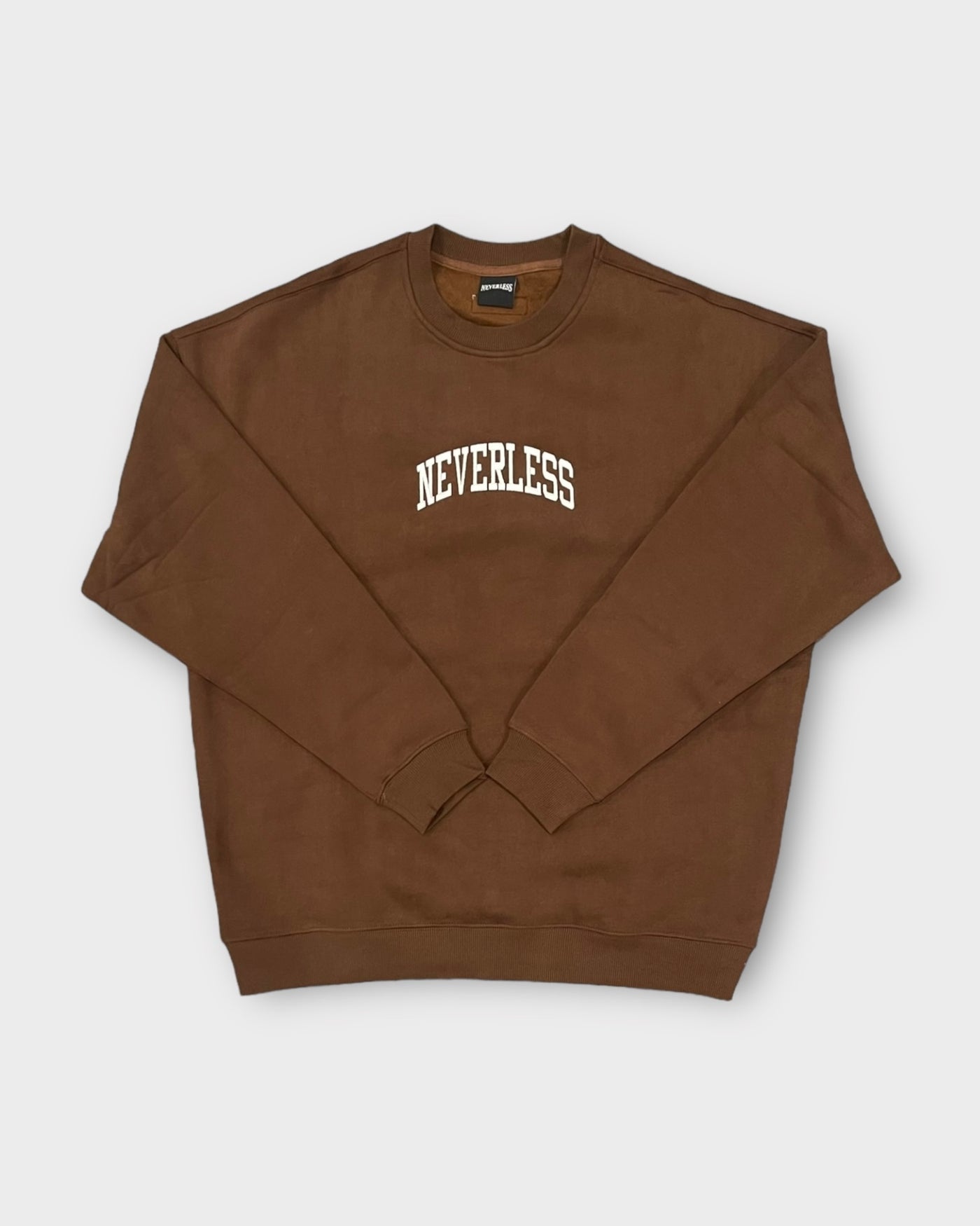 BROWN ARC LOGO CREWNECK